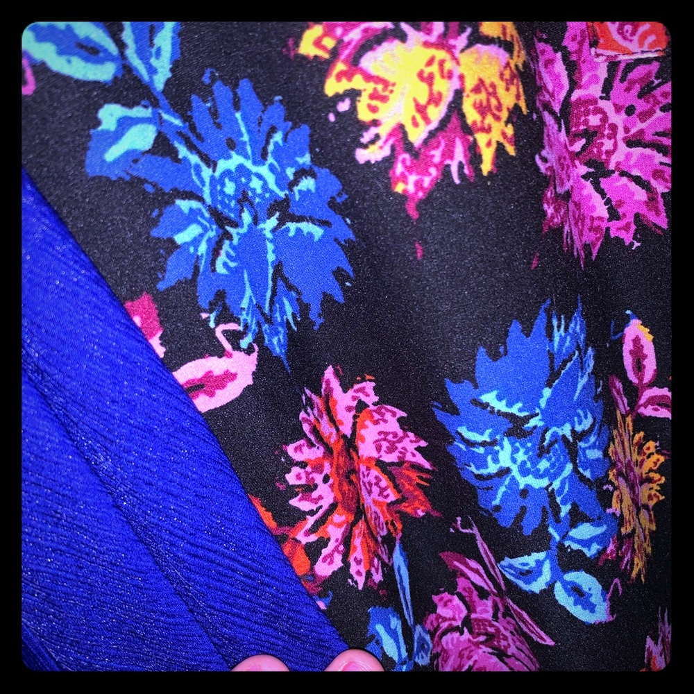 Lularoe Sheer Electric blue M Shirley & S Carley